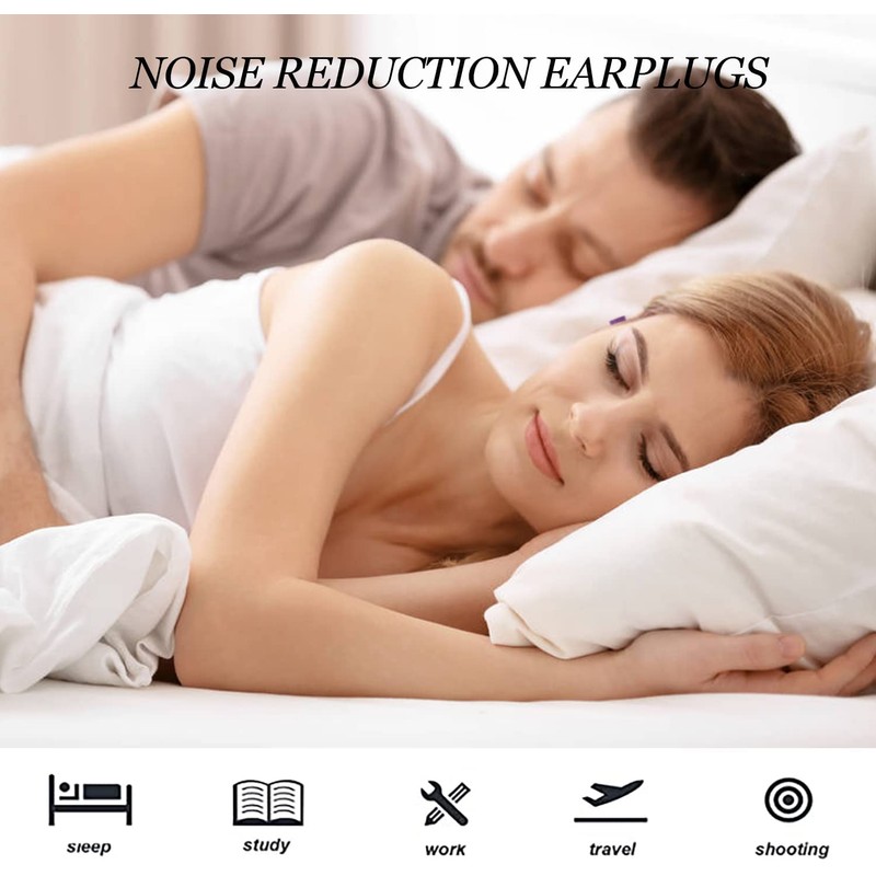 DERAYEE Ear Plugs, 10 Pairs Ear Plugs for Sleeping, Noise
