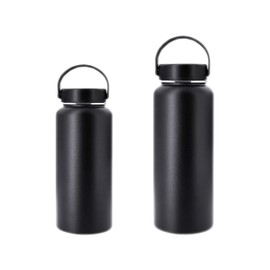 Hydro Mate Insulated Stainless Steel Water Bottle (Black, 950ml) - Double Wall Vacuum Insulated, Long Hours Temperature Retention, Anti-Sweat, BPA-Free Lid, Durable Powder Coating