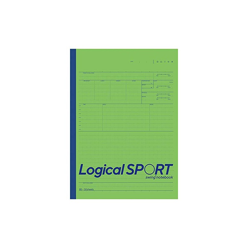 Nakabayashi Logical Sports Notebook, B5, Green, No-B590AG
