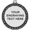 Crown Awards 2.5" Silver Universal Star Engraving Medal Award with