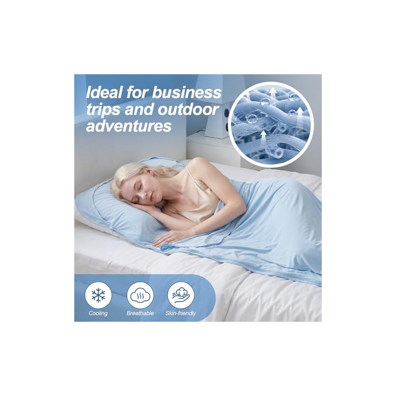 Ultralight Silky Soft Sleeping Bag Liner for Travel