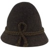 Faustmann Bavarian Men's Costume Hat Stopper Hat, charcoal