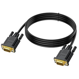 UVOOI VGA Cables 10FT, VGA Computer Monitor Cable Male to Male 1080P@60Hz Full HD 15pin VGA Cord for Computer Monitor/PC/Laptops/TV/Projectors and More