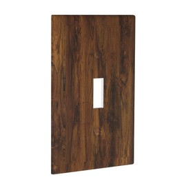Retro Brown Wood Grain Texture 1 Gang Light Switch Plate Decorative Single Toggle Wall Plate Cover Electrical Switchplate Faceplate for Bedroom Room Decorate