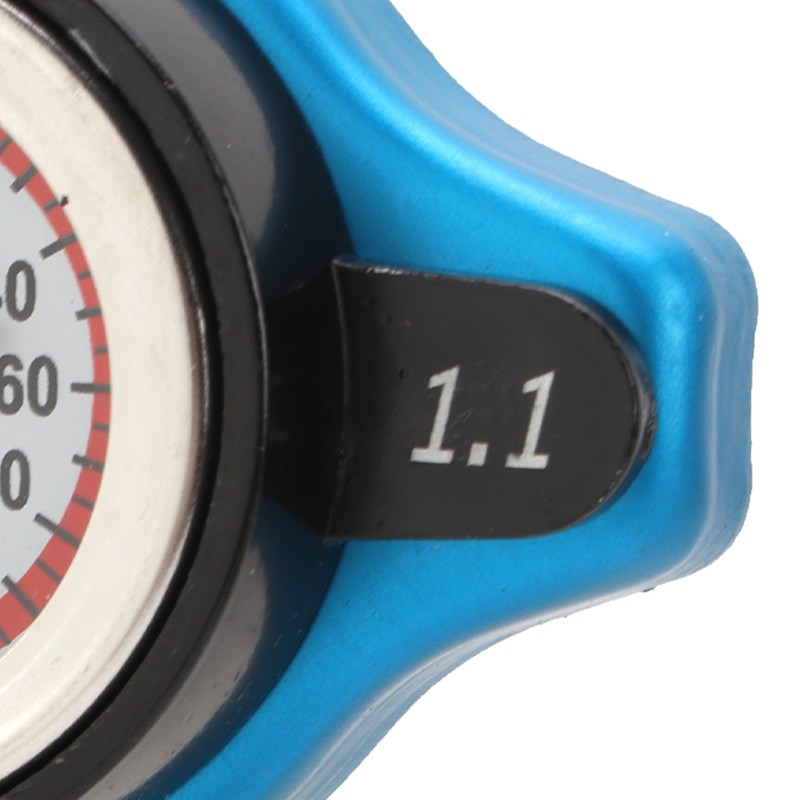 Aluminum Alloy Radiator Cap with Temperature Gauge Pressure Adjustment Leakproof
