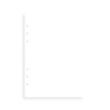 Filofax Personal Clipbook Plain Paper refill, White