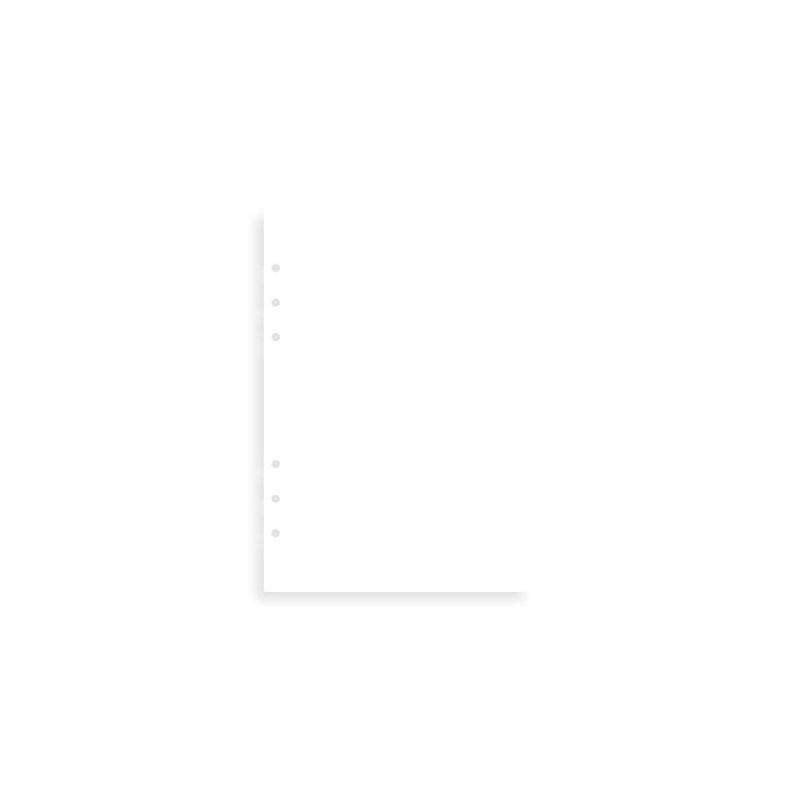 Filofax Personal Clipbook Plain Paper refill, White