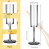 Lauwell Champagne Flutes Goblets Plastic Acrylic Wine Toasting Goblets Crystal