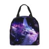 PrelerDIY 3d Galaxy Cat Lunch Box Insulated Meal Bag Lunch
