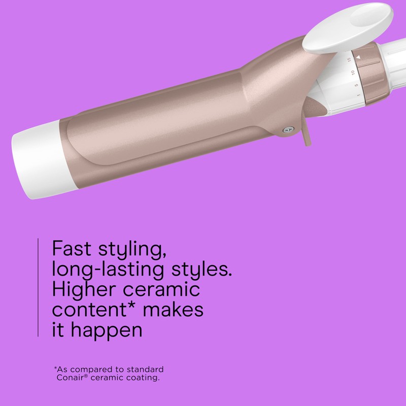 Conair Double Ceramic 1 ½-Inch Curling Iron, 1 ½-Inch Barrel