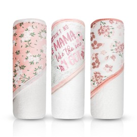 MODERN BABY 3 Pack Hooded Baby Bath Towel Set for Newborns Infants & Toddlers, Boys & Girls Baby Hooded Towels