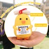 TOYMIS Positive Graduation Duck with Inspirational Card, 3.15 Inch Hand-Knitted