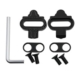 ASIRYVA 2 Pcs SPD Cleats for cycling shoes, Durable Metal, Compatible with MTB & Road Pedals, Black