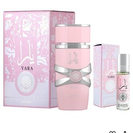 Lattafa Lattafa Yara EDP 3.4 Fl Oz + Yara Perfume Oil 0.34 Fl Oz Bundle