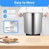 Stainless Steel Stockpot, 30 Quart Large Cooking Pots with 0.8mm