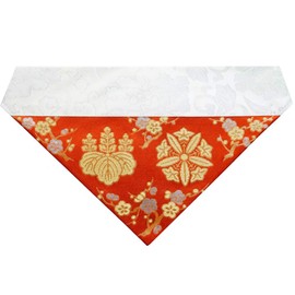 Triangular Tsukiri Woven Ryoyama Crest 100's (Kyo Size) Sodo Sumo (Buddhist Goods) (Red Color)
