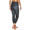 RBX Active Printed Black Capri Legging for Women Squat Proof
