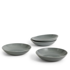 Royal Doulton Exclusively for Gordon Ramsay Maze Dark Grey Pasta Bowl, Set of 4, 9.5"