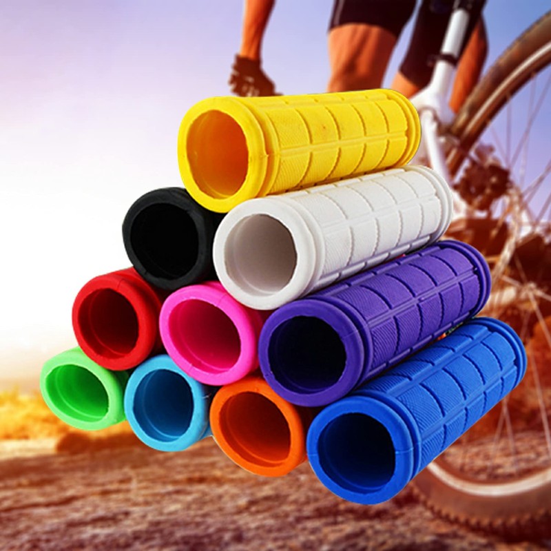 Bicycle Handlebar Grips - Colorful Rubber Mushroom Grips for BMX/MTB