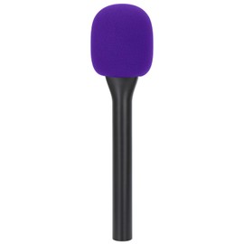 SUNMON Interview Microphone Handle for RODE Wireless GO II/PRO/ME and DJI 2 Mic, Interview GO Handheld Adapter with 1/4" Threaded Holes, Convenient Attaching The Tripod (Purple)