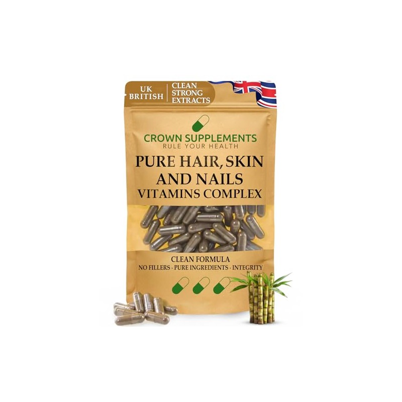 Pure Hair Skin and Nails Capsules | Biotin Bamboo Vitamin