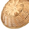 JEUIHAU 12 PCS 10 Inch Bamboo Bread Basket, Round Wicker
