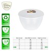 3 Pint Pudding Basin and Lid Pack of 2 Plastic