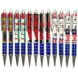 12 London souvenirs pens British union jack pen London scene office school pen