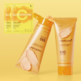 Medicube Kojic Acid Turmeric Vita Toning Whip Foam Cleansing 120ml 2pcs / 메디큐브 코직애씨드 터메릭 비타 토닝 휩 폼클렌징 120ml 2개