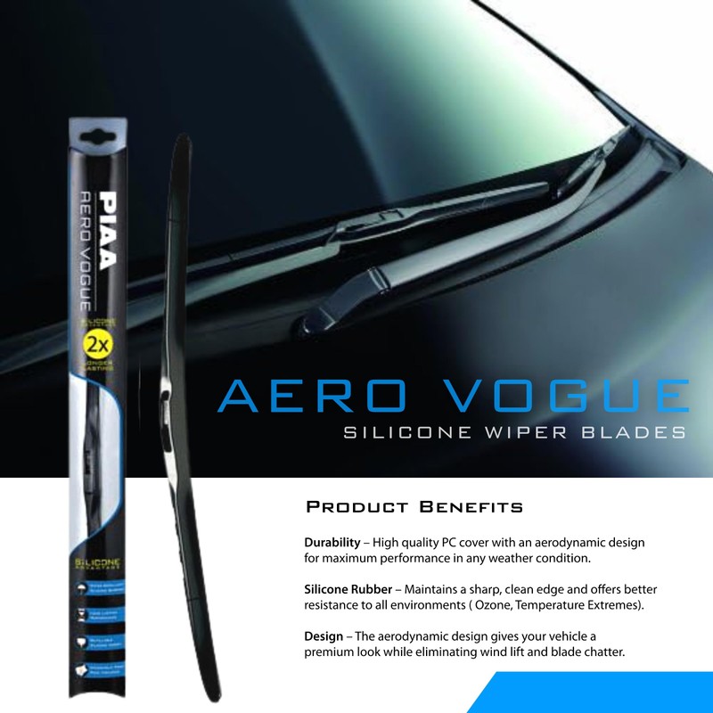 Piaa 96138 Aero Vogue Silicone Wiper Blade - 15"" 380mm