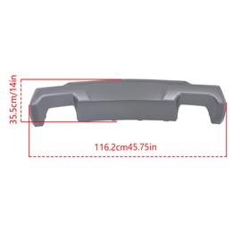 labwork Dark Silver Front Bumper Skid Plate Lower Valance Molding Trim Replacement for Colorado 2021-2022
