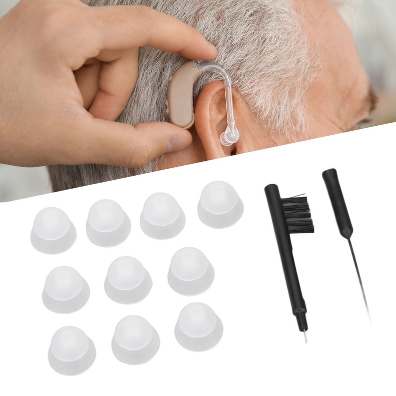Silicone Hearing Amplifier Dome Earplug Set Professional Hearing Amplifier Cleaning