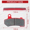 Brake Pads Front and Rear Compatible with Harley Davidson Road