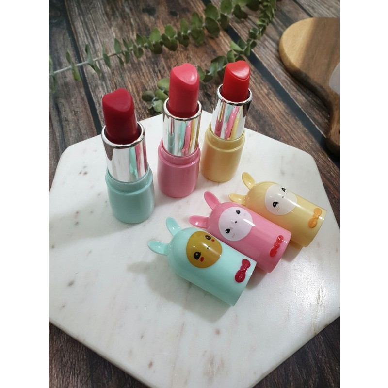 <Hopping Hopping> Rabbit Color Lip Balm - 1 Pink Rabbit