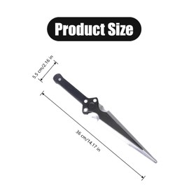 XMHBG 1 PCS 14" Foam Throwing Knife Dagger, Professional Foam Sword Fake Knife for Cosplay, Halloween Costume, Theater Props, and Training