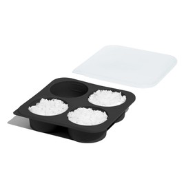 Anytime Freezer Tray | Anyday Microwave Cookware | Soup Freezer Molds | Silicone Molds | Freezer Containers for Food Storage Reusable | 1 x ½ Cup Tray | Black Sesame