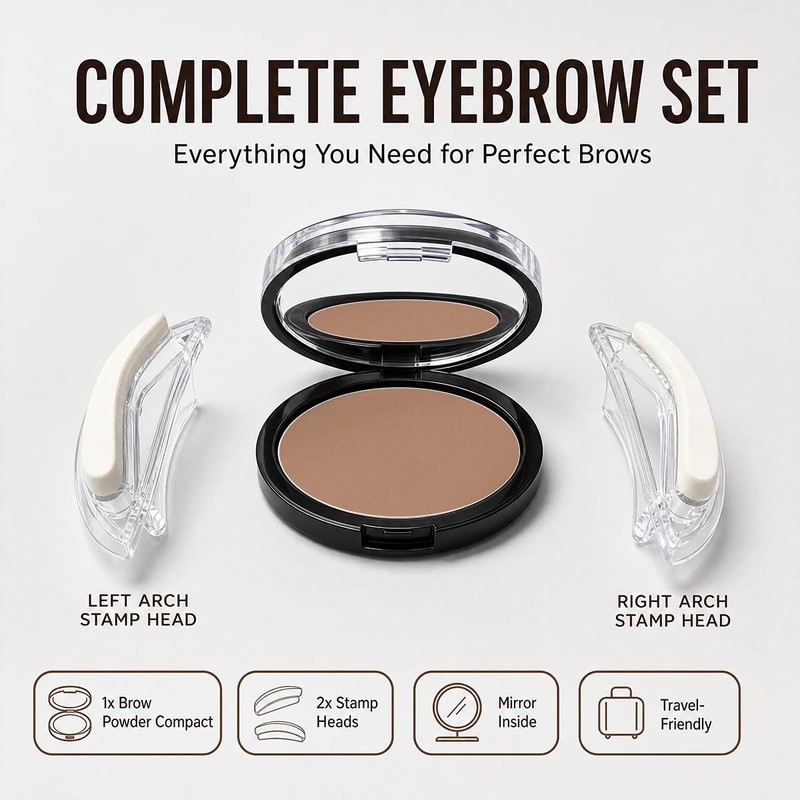 Eyebrow Stamp, Eyebrows in 5 Seconds, Achieve perfect results easily