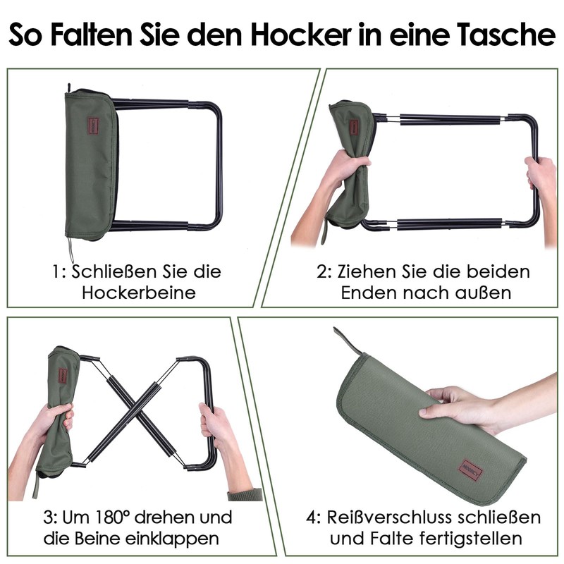 MOONCY Campinghocker, Grün