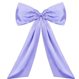 Wavwavw Bow Decor Large Bow for Room, Coquette Giant Ribbon Tie for Birthday Party Backdrop Wall Decor(Lavender Purple,24 x 36 Inches)