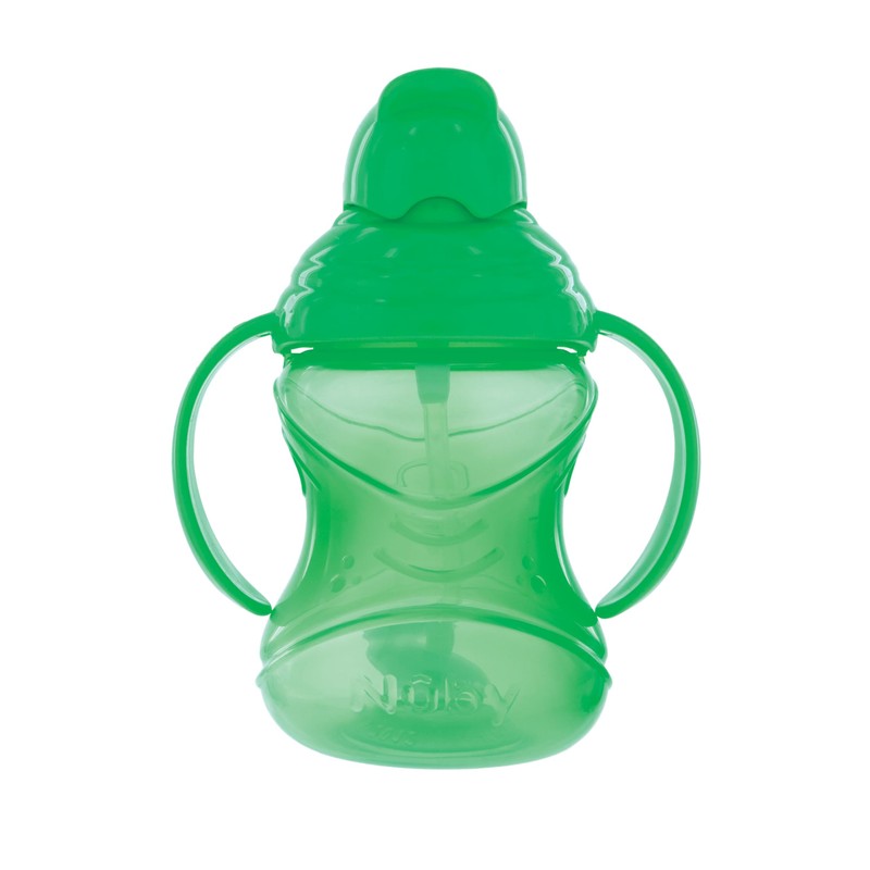 Nuby No-Spill Flip N' Sip Clik-It Cup with 360 Straw,