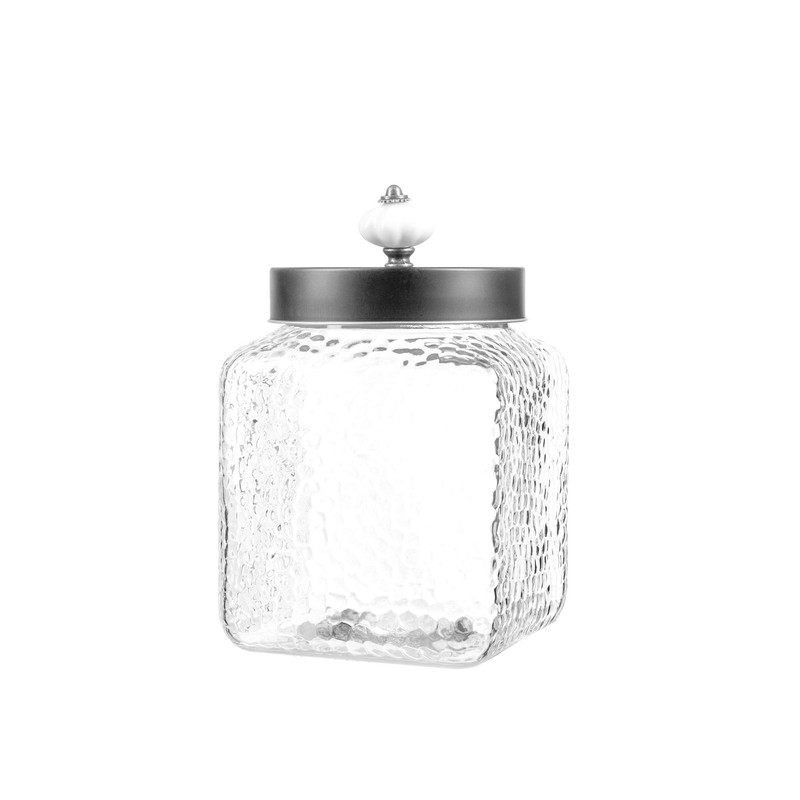 Style Setter Square Canister Set 3-Piece Glass Jars in 43,