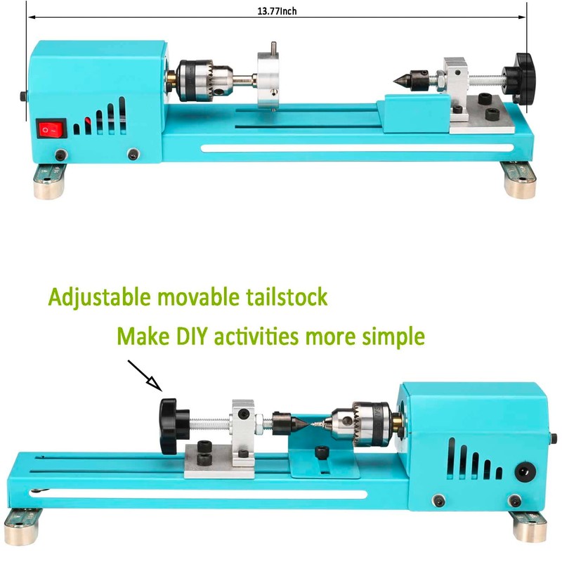 Wood Lathe Mini Lathe Machine Multi-Purpose Type Lathe Milling Cutting