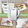 Titanium Cutting Board Double-sided non-slip silicone edging Pure Titanium Cutting