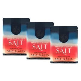 3 Pack - Murray River Gourmet Salt Flakes Australia's Finest Chef Preferred Natural Salt Masterchef Featured - 5.25 oz Resealable Pouch