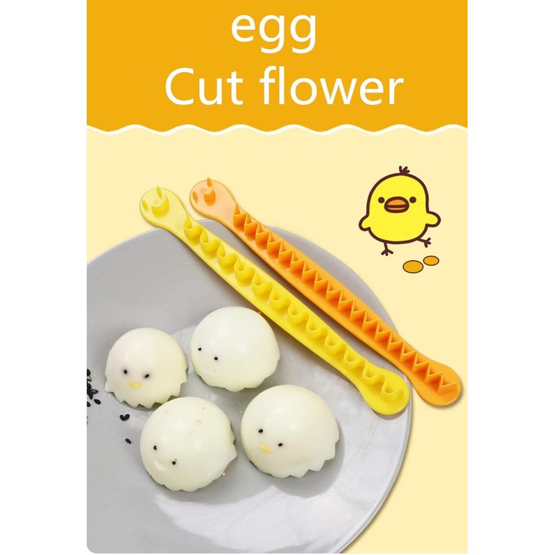 2 Pieces Egg Slicer,Egg Cutter,Egg Cutter for Hard Boiled Eggs,Cute