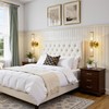 Linour Brushed Gold Wall Sconces Set of 2, Modern Bathroom