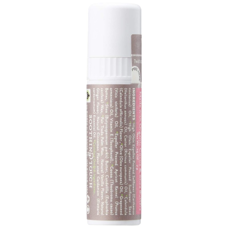 Soothing Touch Lip Balm, Vegan Vanilla Chai, 0.25 Ounce