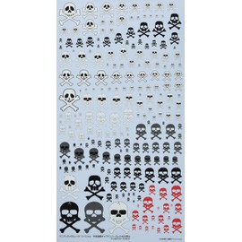 Model Casten Maniac Metal Noids Special Space Pirate Captain Harlock Leiji Matsumoto Skull Decal Set Decal for Plastic Model DC-17