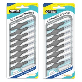 Stoddard OPTIM Interdental Brushes Pack of 16 Grey 1.3 mm Size 7