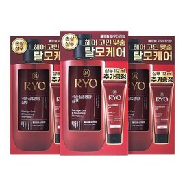 ryo Ryeo Hambit Extreme Damage and Nutrition Shampoo 480ml+112ml Set 3 Pack / 려 함빛 극손상 앤 영양  샴푸 480ml+112ml 세트 3개팩